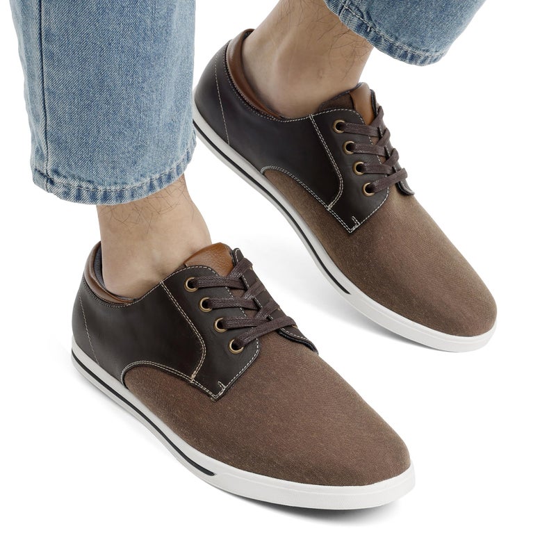 Bruno Marc Men's Oxfords Sneakers Casual Dress Shoes,Size 10,Dark/Brown,RIVERA-01 - Image 4